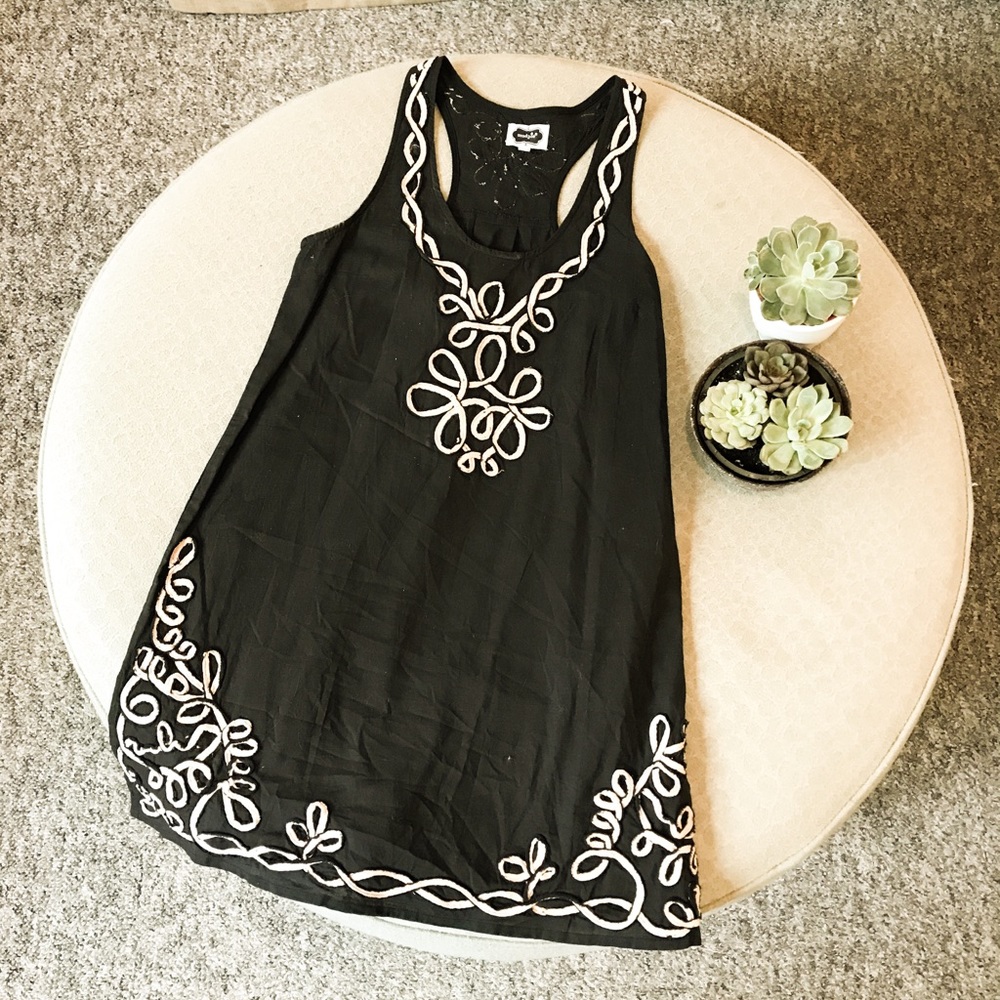 MUD PIE Navy sleeveless dress